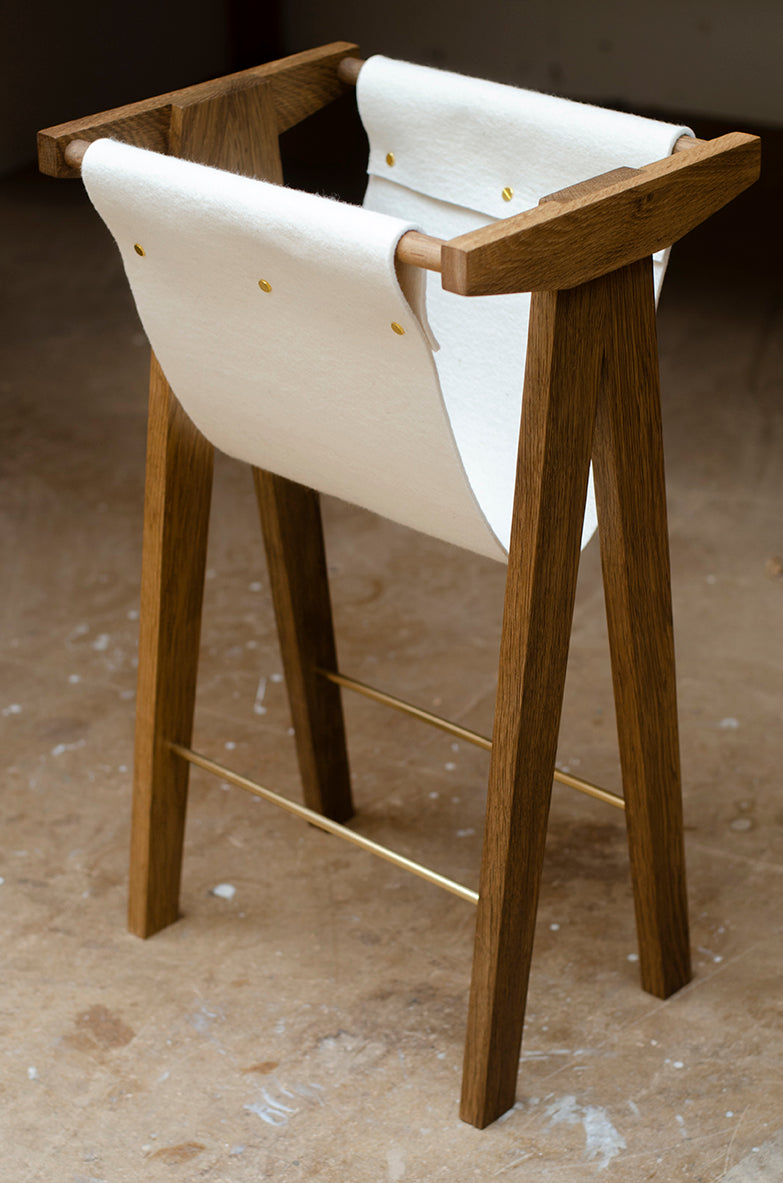 Magazine Stand - Fumed Oak