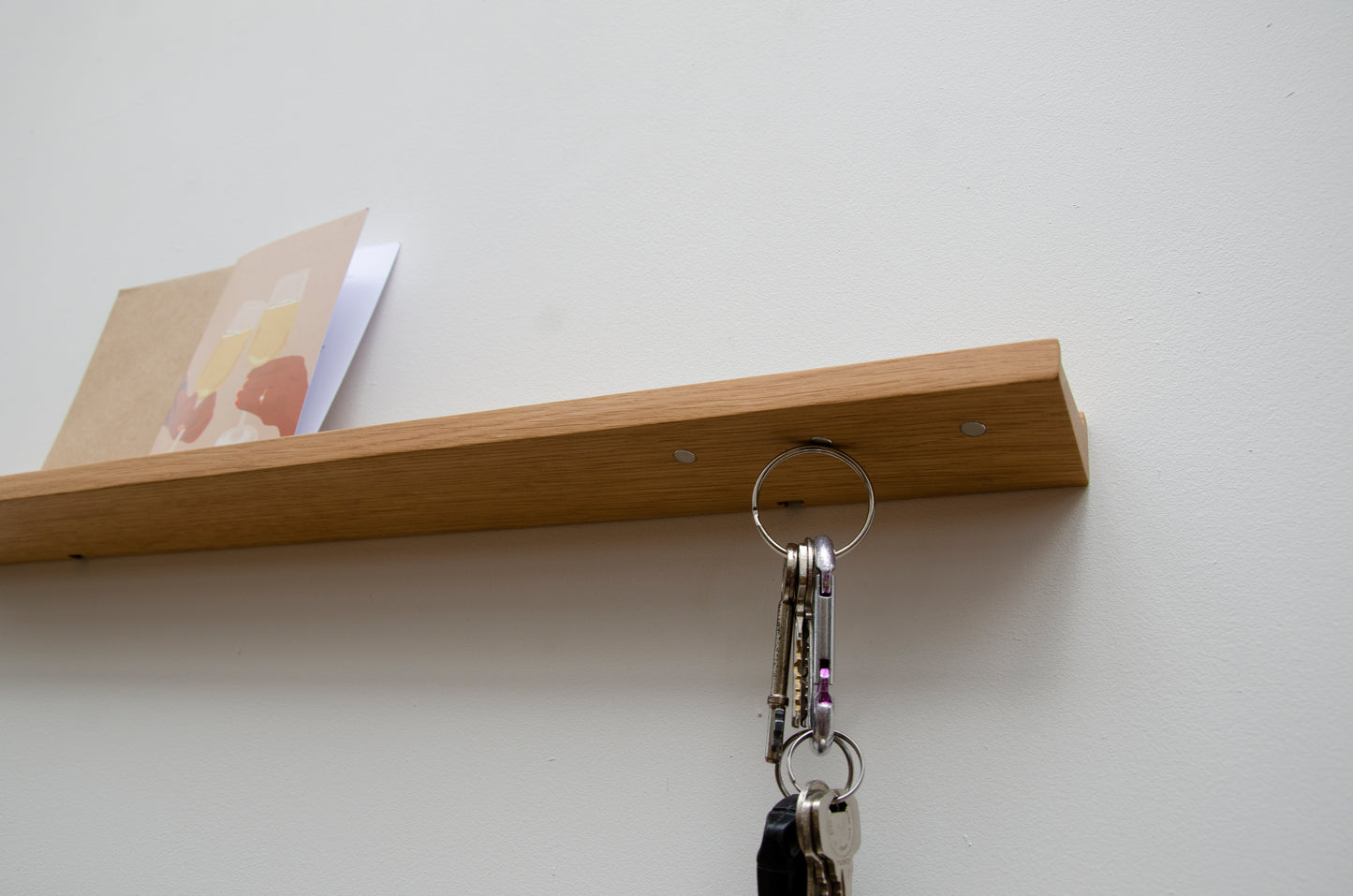 Entryway Shelf with Letter Rack and Key Holder