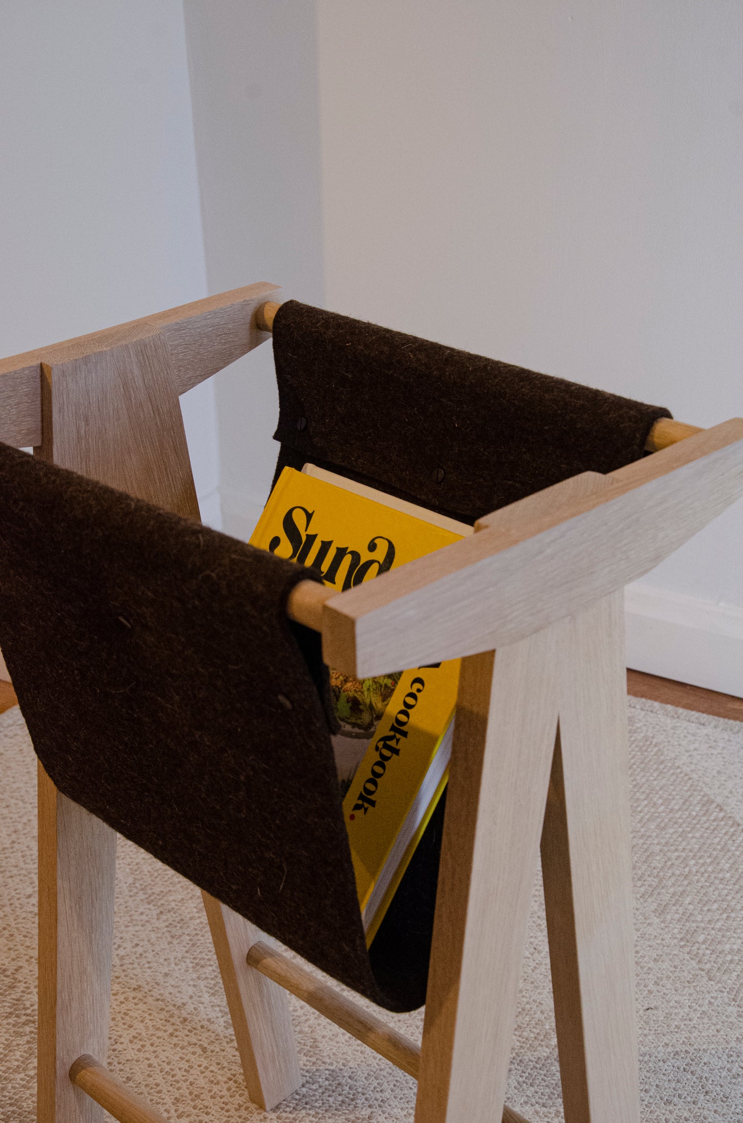 Book Stand - Whitewashed oak