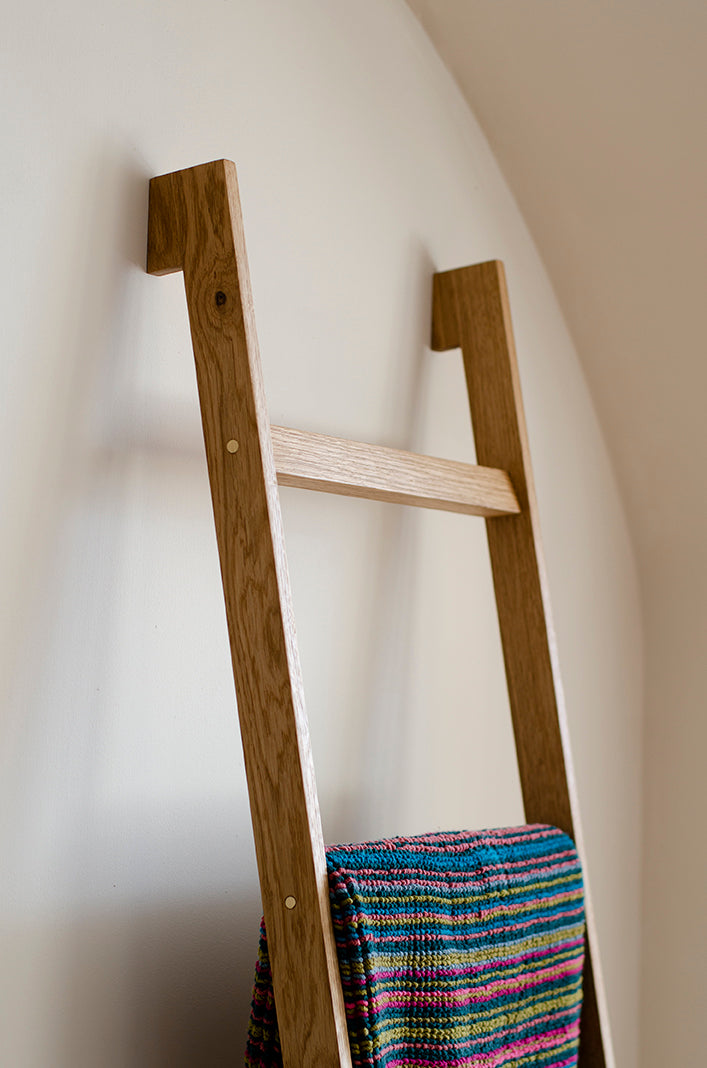 Oak Towel Ladder